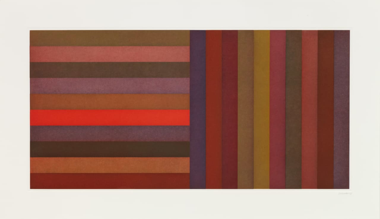 Sol Lewitt, Horizontal Color Bands and Vertical Color Bands 2, 1991
