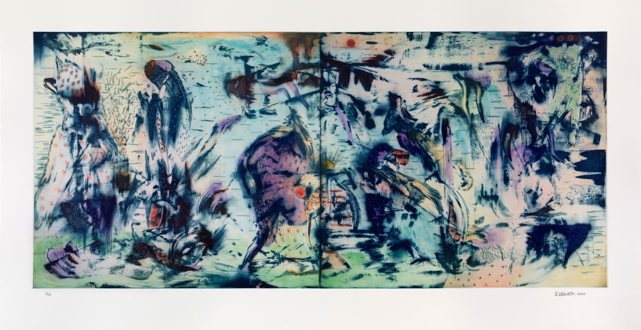 Ali Banisadr, The Rising Sun, 2022