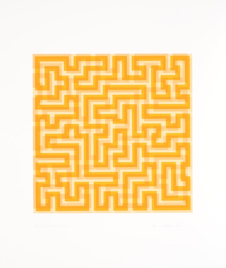 Anni Albers, Orange Meander, 1970