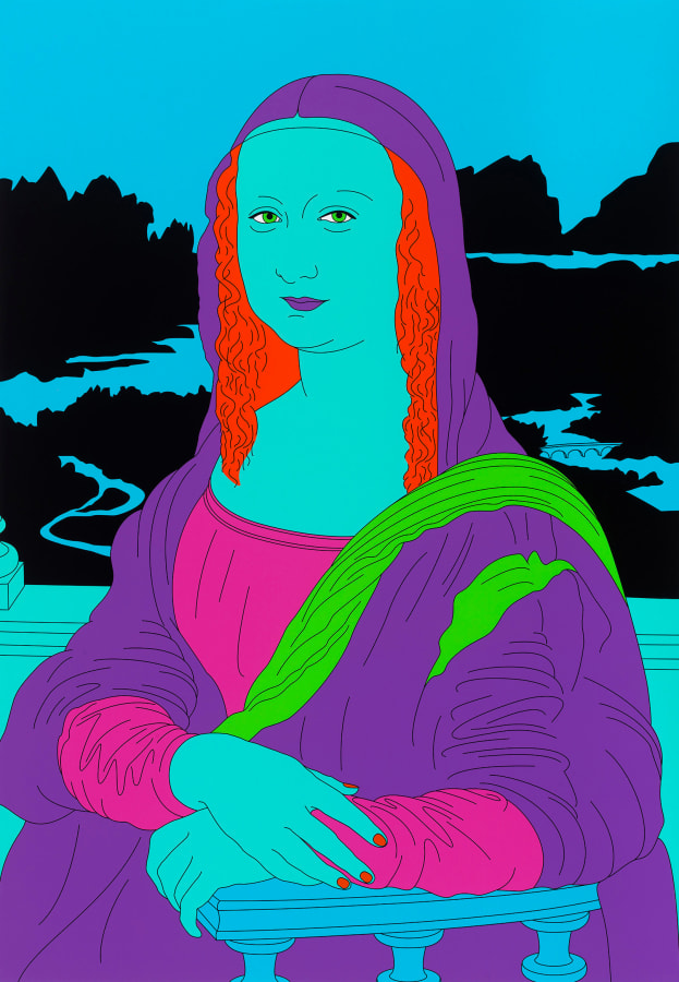 Michael Craig-Martin, Da Vinci (blue), 2022