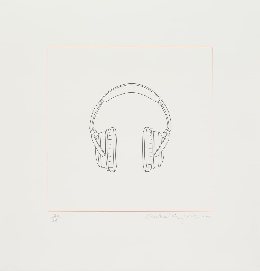 Michael Craig-Martin, Headphones, 2015