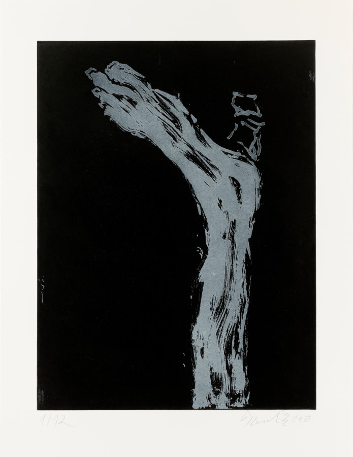 Georg Baselitz, Piedi V (white), 2020