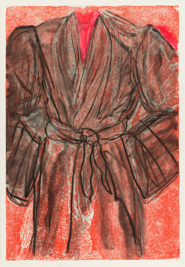 Jim Dine, Magenta V, 2015