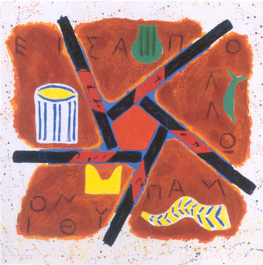 Joe Tilson, Apollo Pythion, 1992