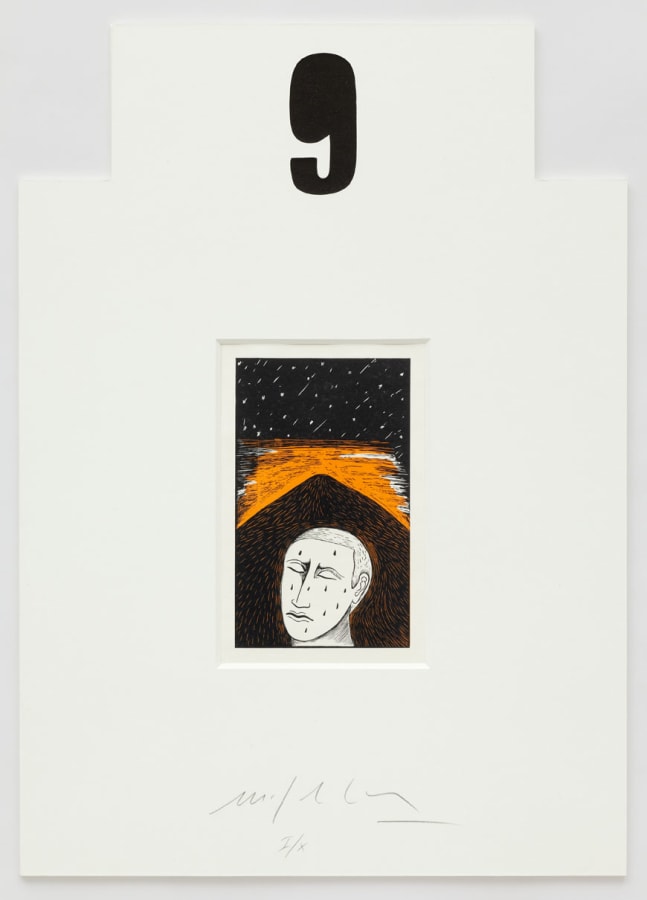 Mimmo Paladino, XII Xilografie (9), 2009