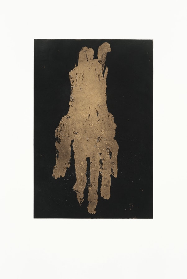 Georg Baselitz, Mano III (gold), 2019