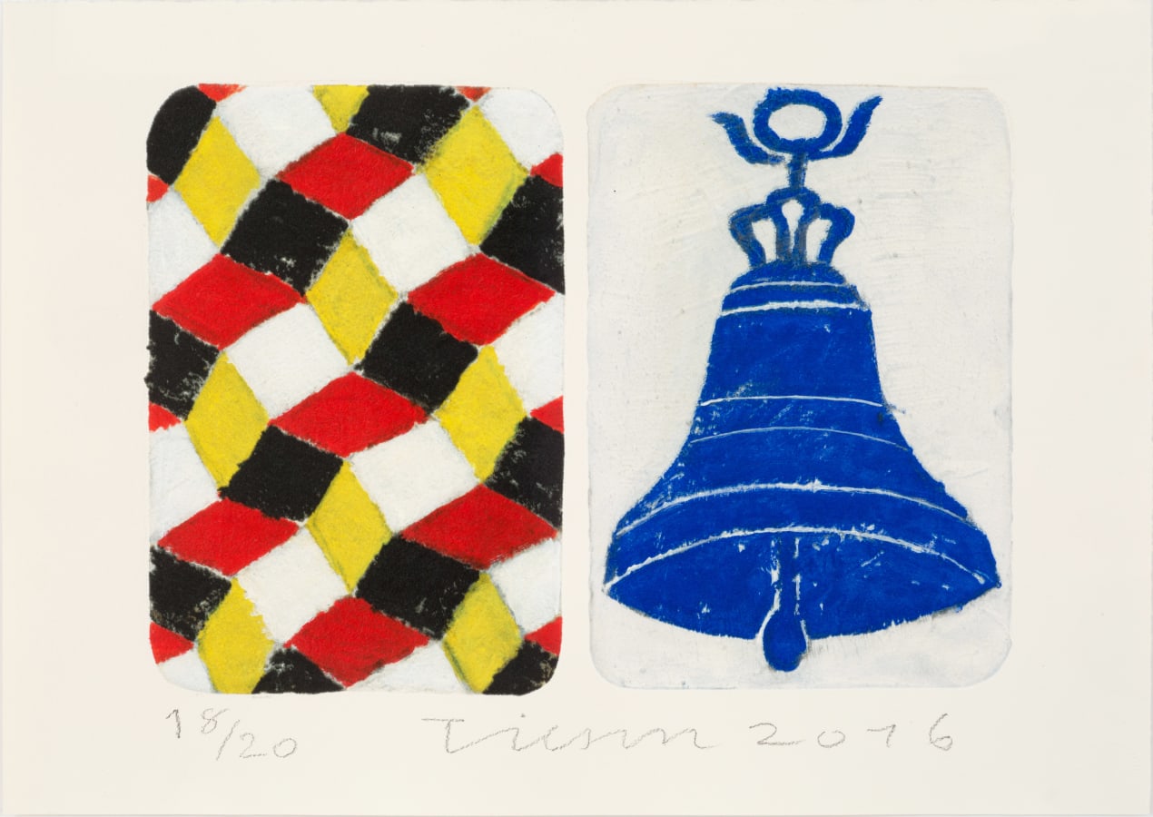 Joe Tilson, The Stones of Venice, Campana di San Marco, Calle dei Fabbri, Diptych, 2016