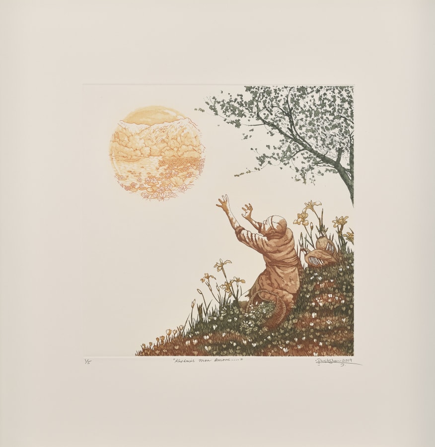 Raqib Shaw, Kashmir mon Amour, 2018