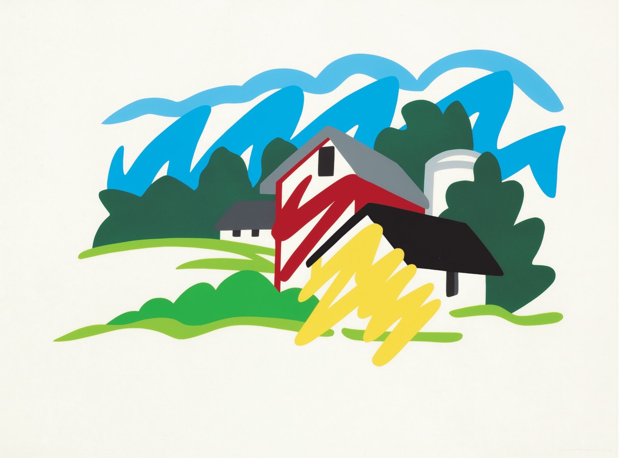 Tom Wesselmann, House and Barn in the Distance, 1991