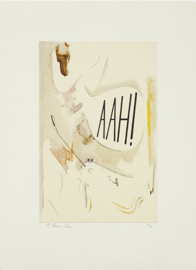 Richard Hamilton, 'AAH!' in perspective (1963), 1982