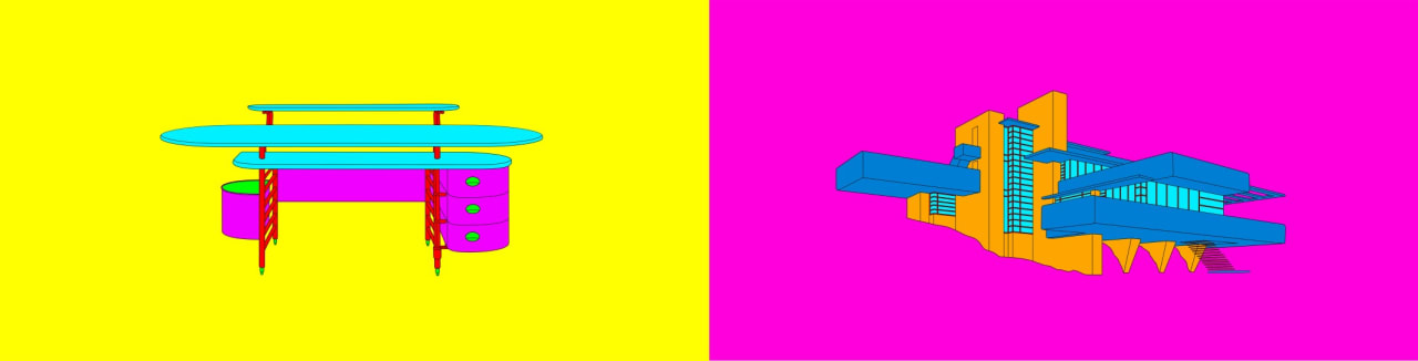 Michael Craig-Martin, Frank Lloyd Wright, 2017