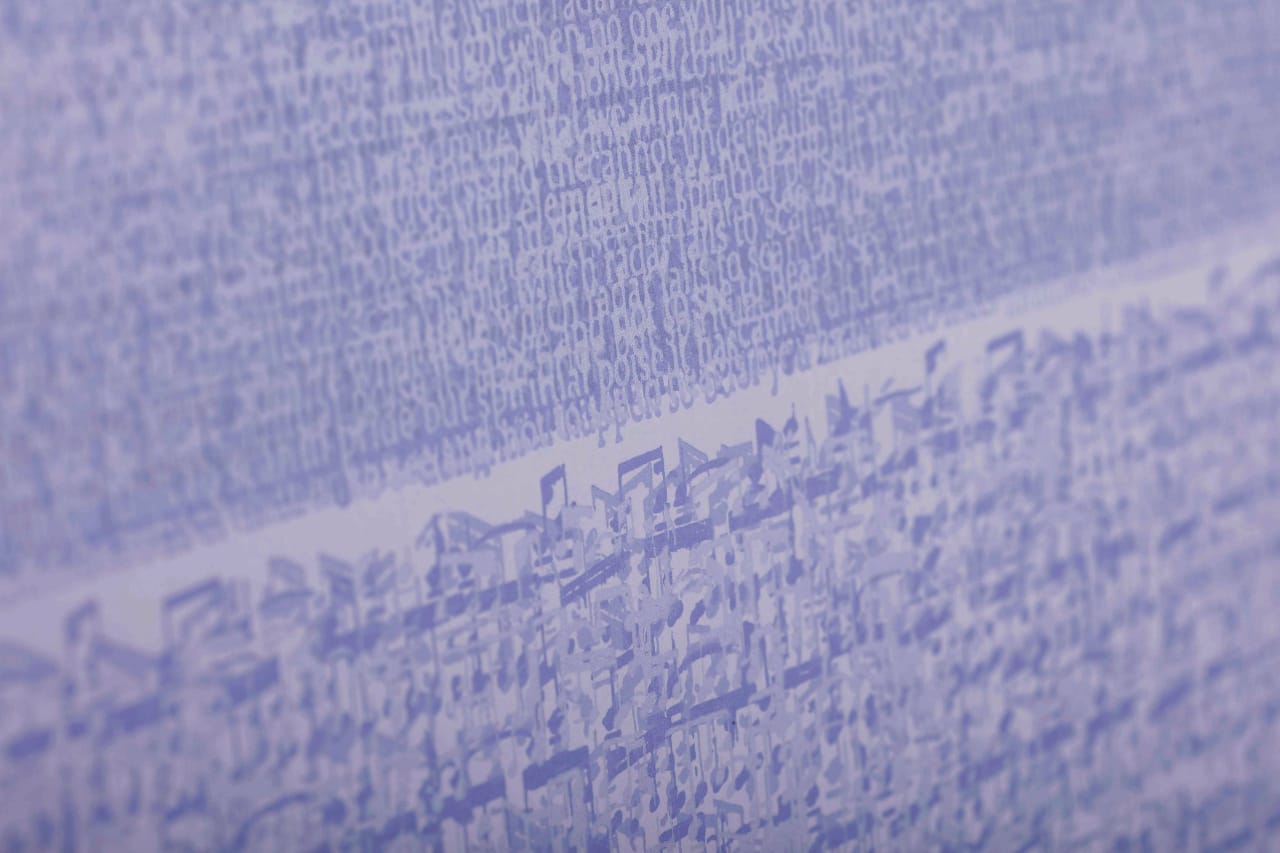 Idris Khan, After the reflection (Pale Violet), 2025