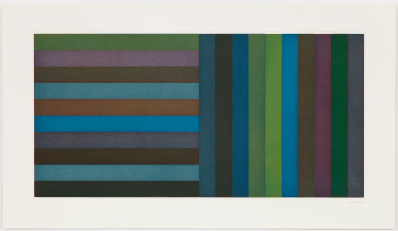 Sol Lewitt, Horizontal Color Bands and Vertical Color Bands 3, 1991