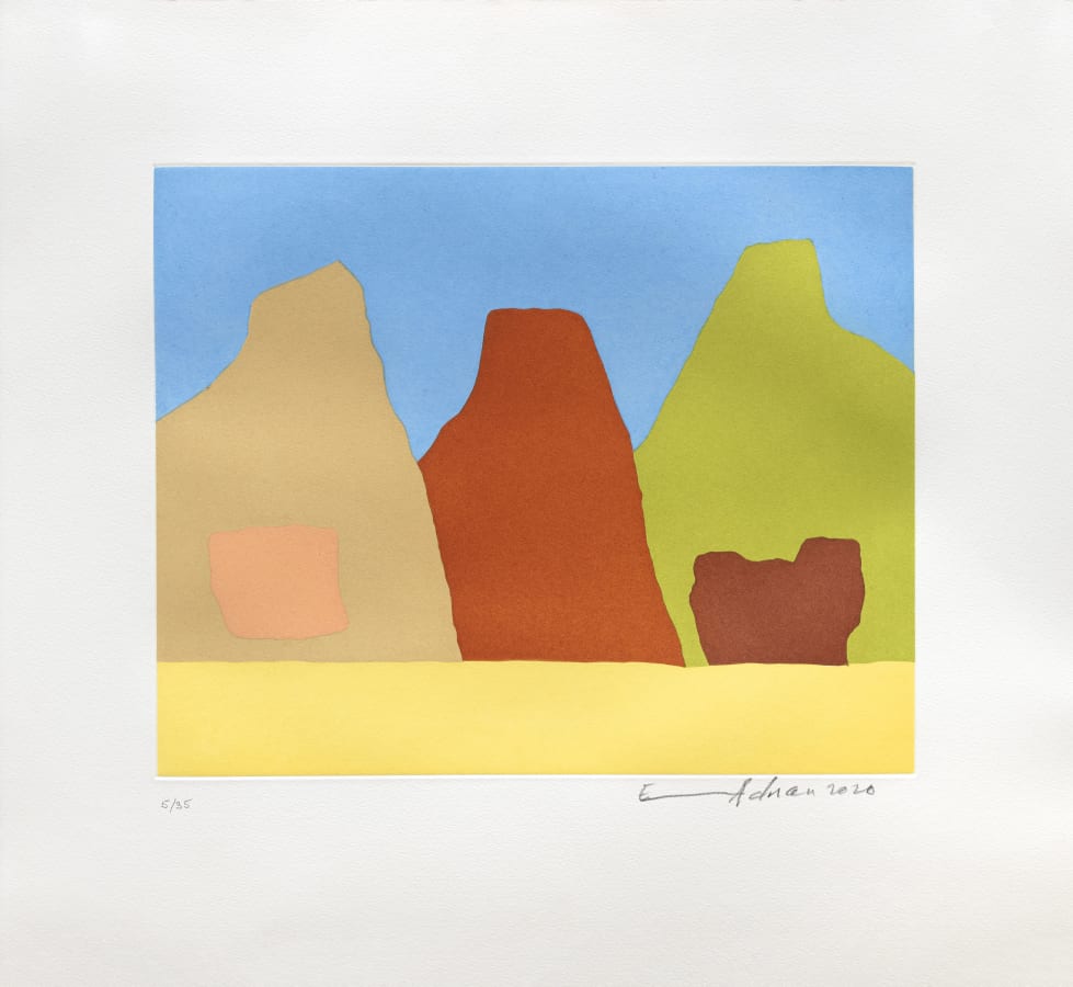 Etel Adnan, Montagnes, 2020