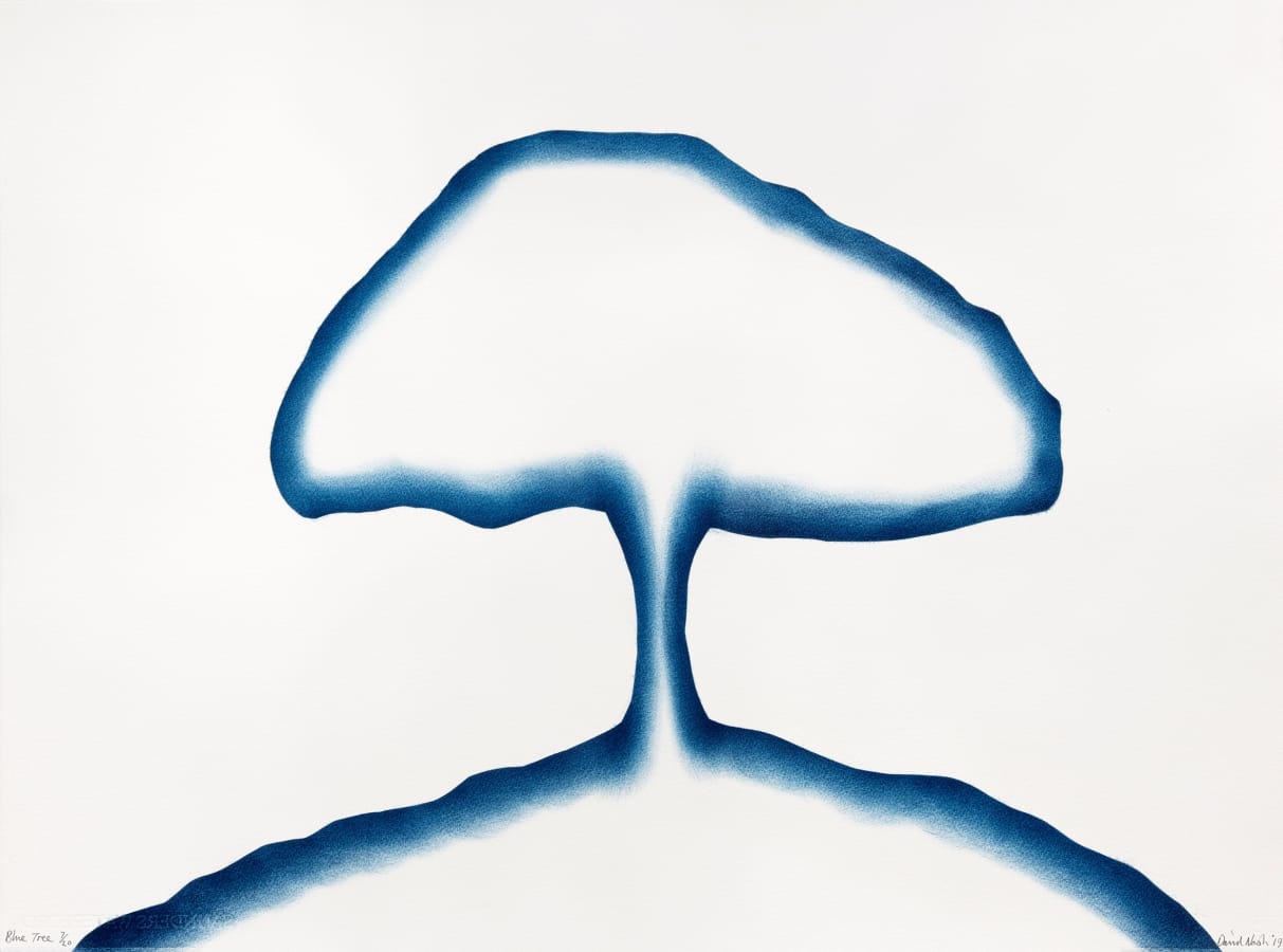 David Nash, Blue Tree, 2019