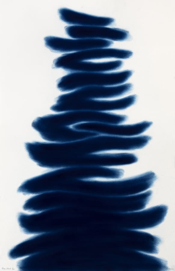 David Nash, Blue Stack II, 2020