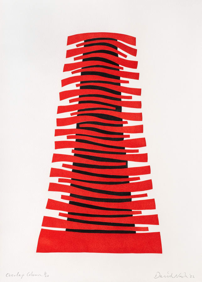 David Nash, Overlap Column, 2022