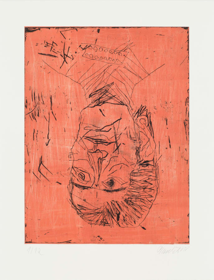 Georg Baselitz, Madame Rousseau II (rose), 2018