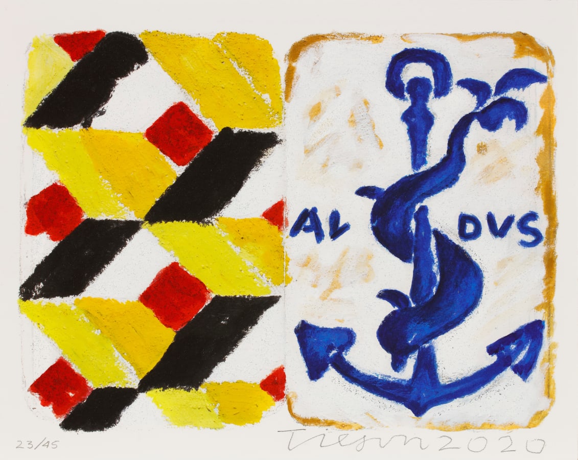 Joe Tilson, The Stones of Venice, Aldo Manuzio Diptych, 2020