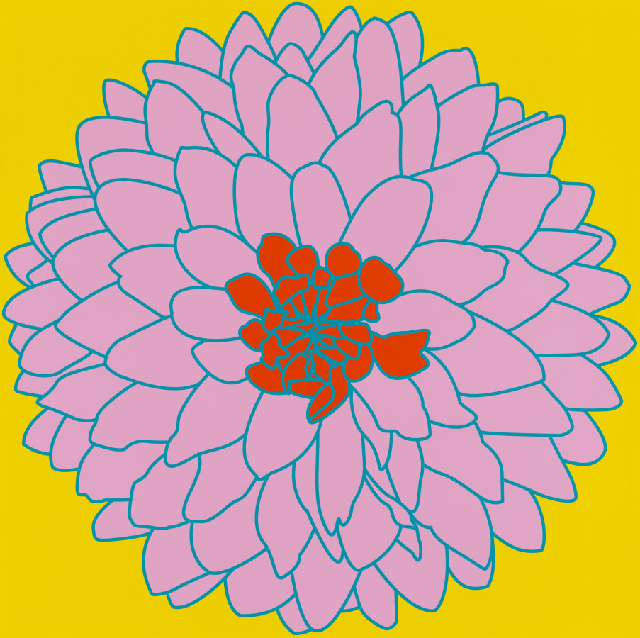 Michael Craig-Martin, Flowers: Chrysanthemum, 2023