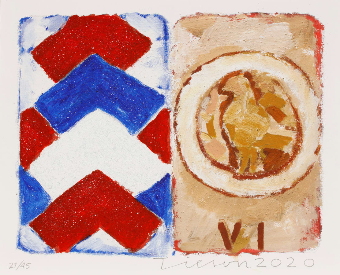 Joe Tilson, The Stones of Venice, Tondo Diptych, 2020