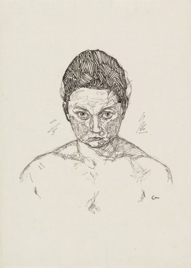 Josef Albers, Girl, 1916