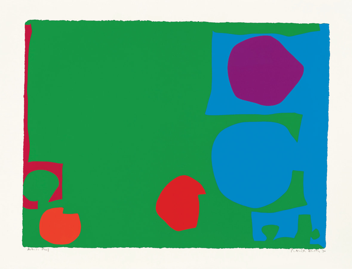 Patrick Heron, Three Reds in Green and Magenta in Blue : April 1970, 1970