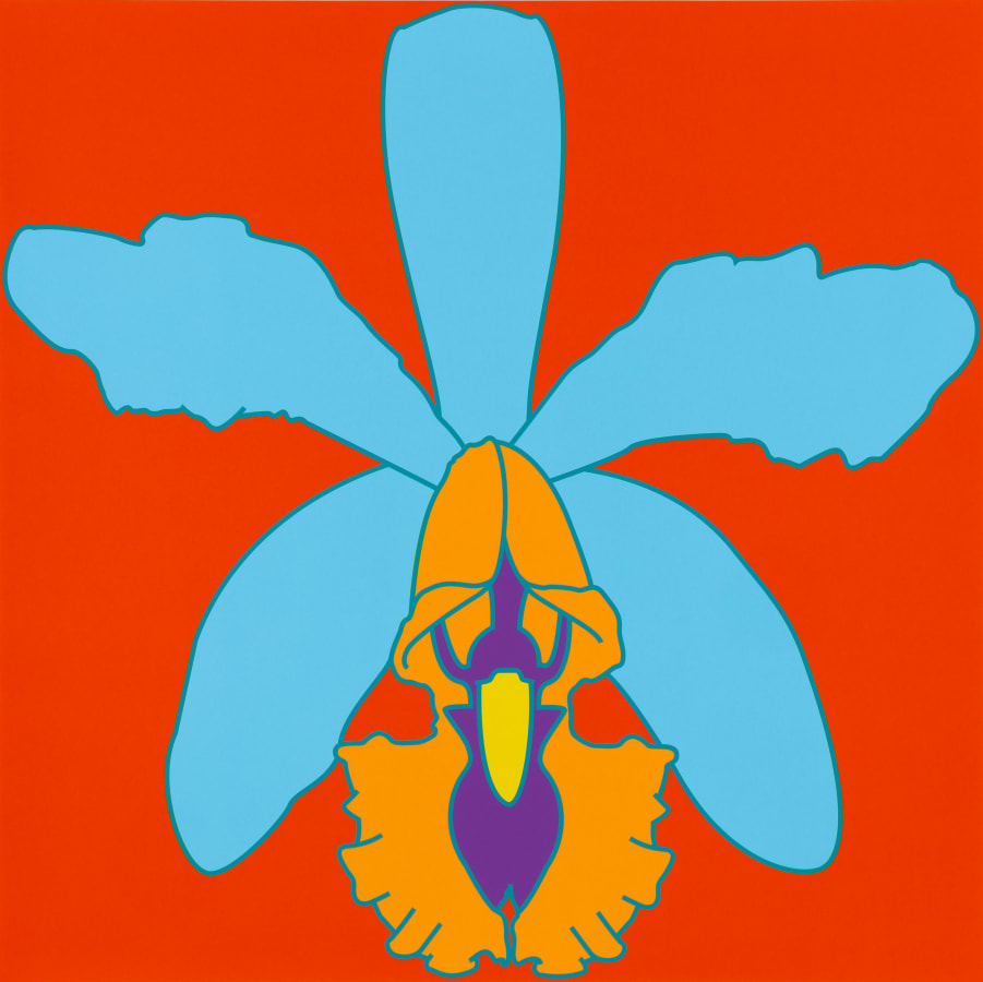 Michael Craig-Martin, Flowers: Orchid, 2023