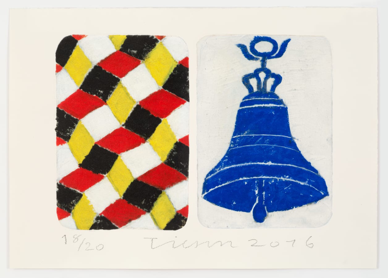 Joe Tilson, The Stones of Venice, Campana di San Marco, Calle dei Fabbri Diptych, 2016