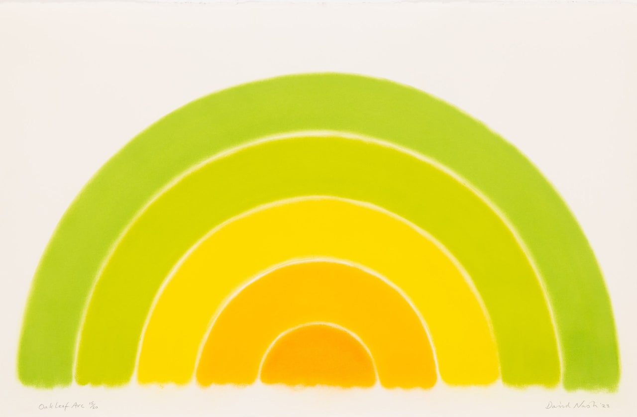 David Nash, Oak Leaf Arc, 2023