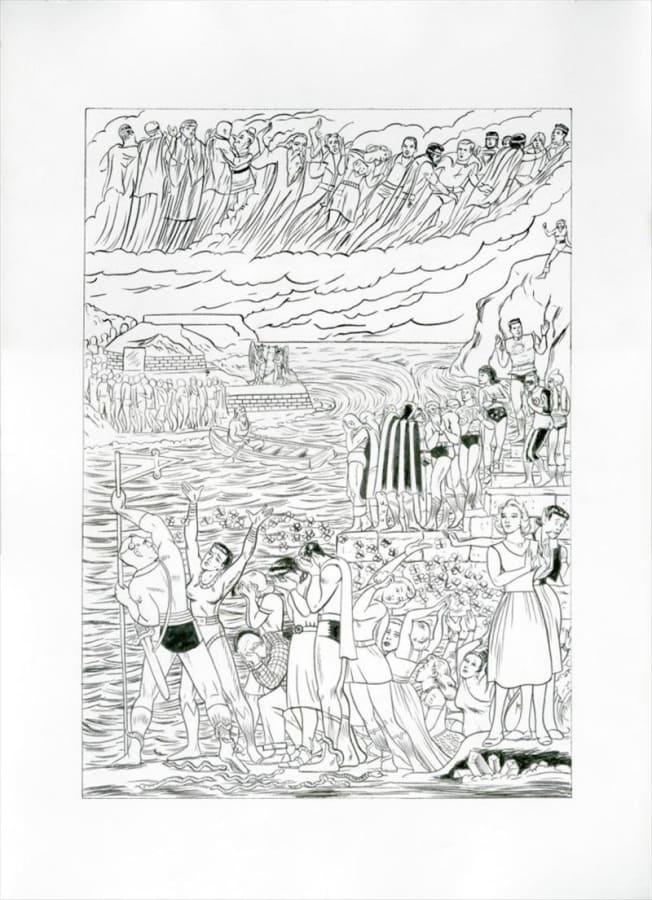 Artwork: Jim Shaw, Blake/Boring, 2011