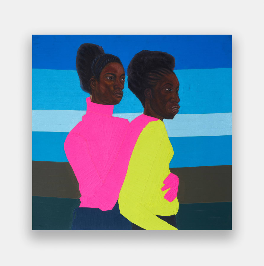 Artwork: Serge Attukwei Clottey, Two sisters, 2021