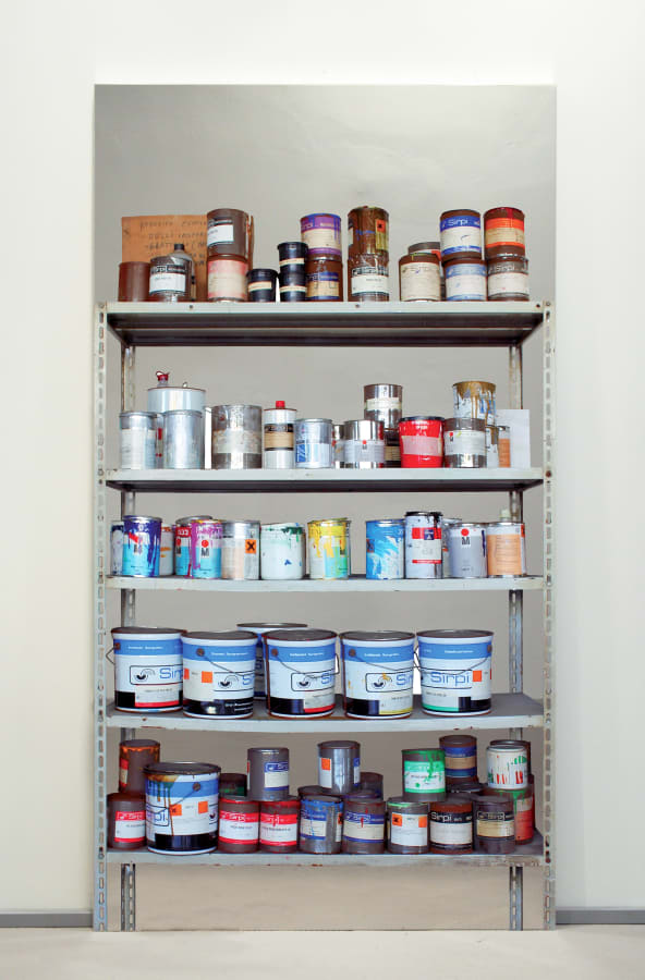 Artwork: Michelangelo Pistoletto, Scaffale - apposito contenitore (Shelves – a special container), 2014