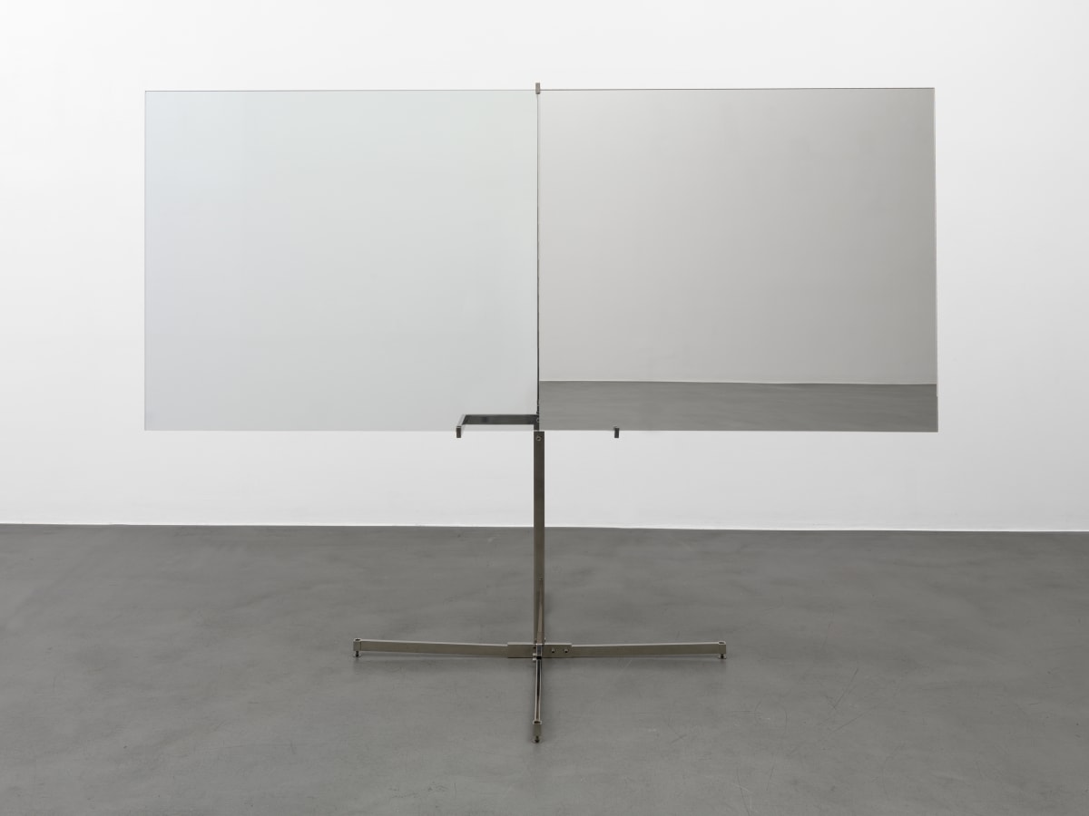 Artwork: Luciano Fabro, Mezzo specchiato mezzo trasparente (Half Mirrored Half Transparent), 1965-2007