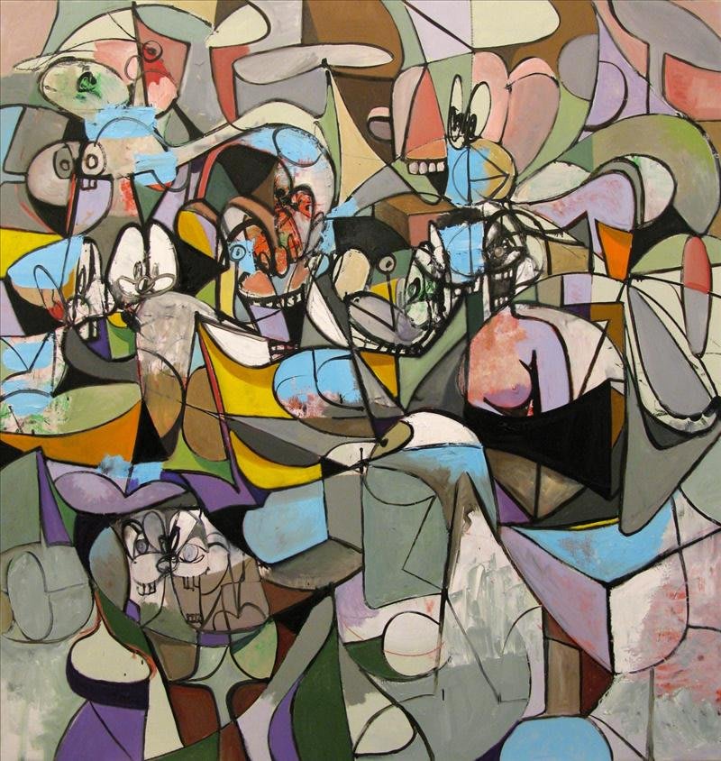 Artwork: George Condo, Reclining Blue Form, 2011