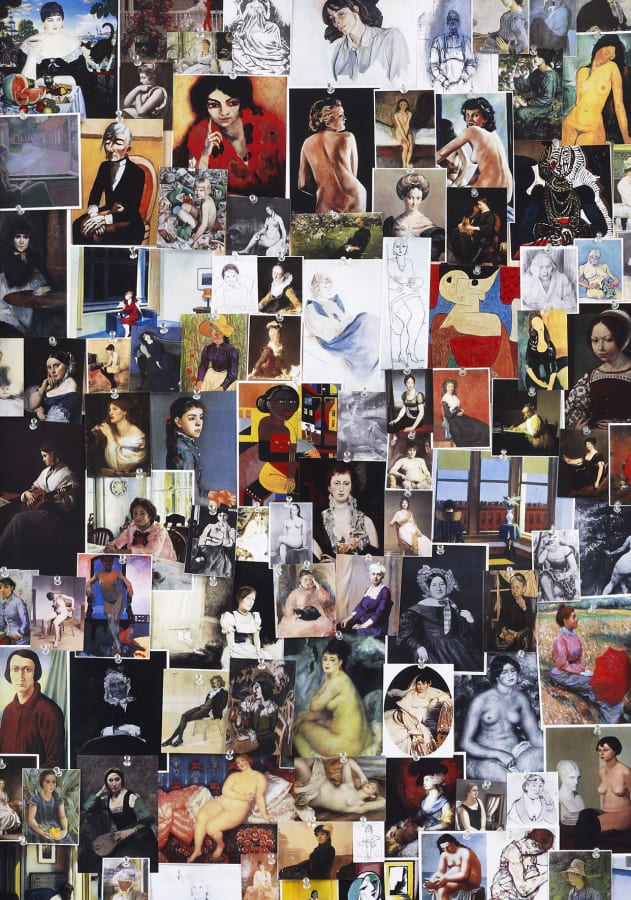 Artwork: Hans-Peter Feldmann, Seated women in paintings