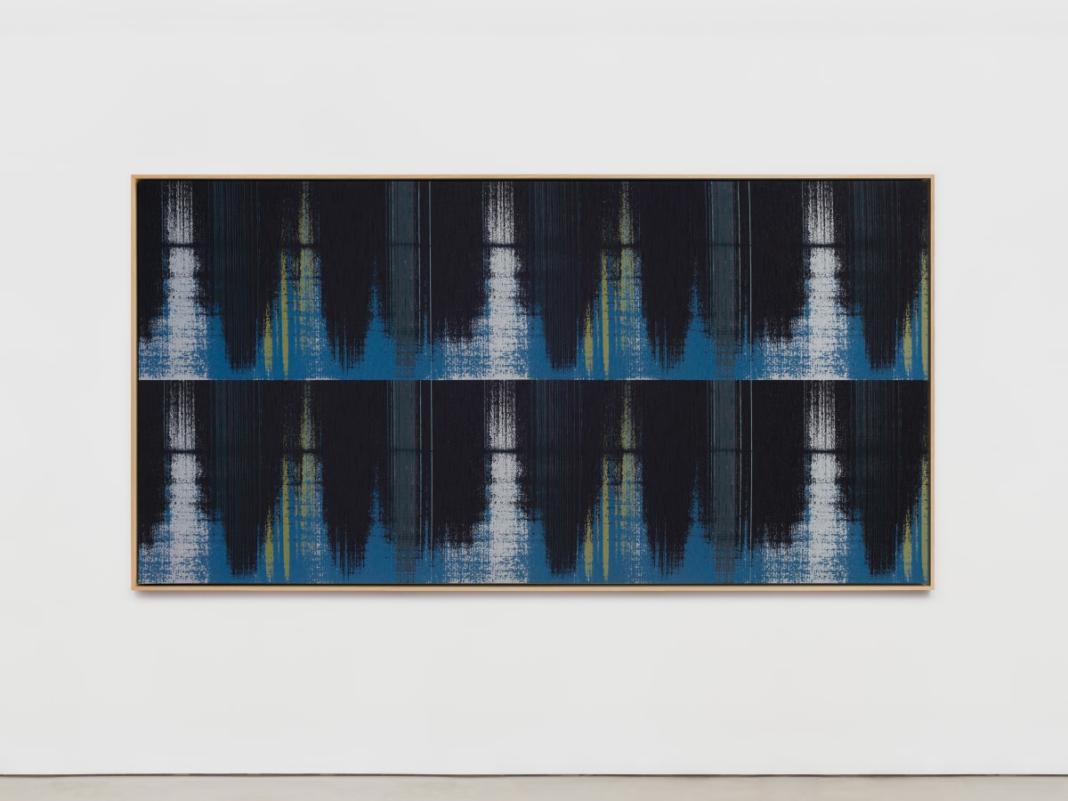 Artwork: Mika Tajima, Negative Entropy (RSK Sanyo Broadcasting, Master Control Switchboard, Blue, Hex), 2020