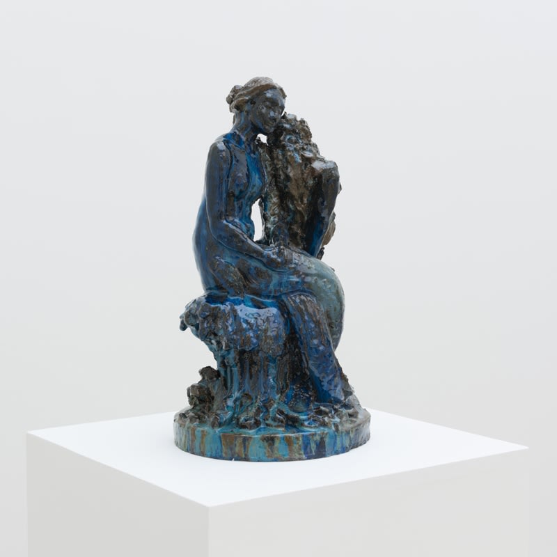 Artwork: Paulina Olowska, Mermaid with old man (after Robert Diez), 2014