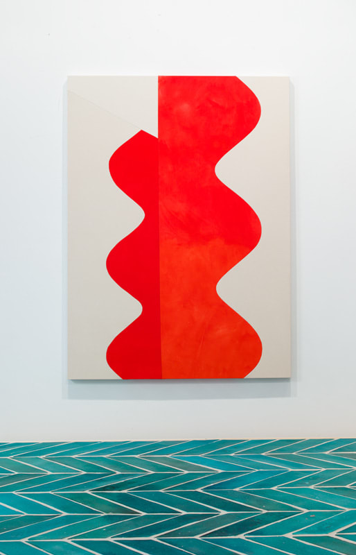 Artwork: Sarah Crowner, The Wave (Flame), 2014
