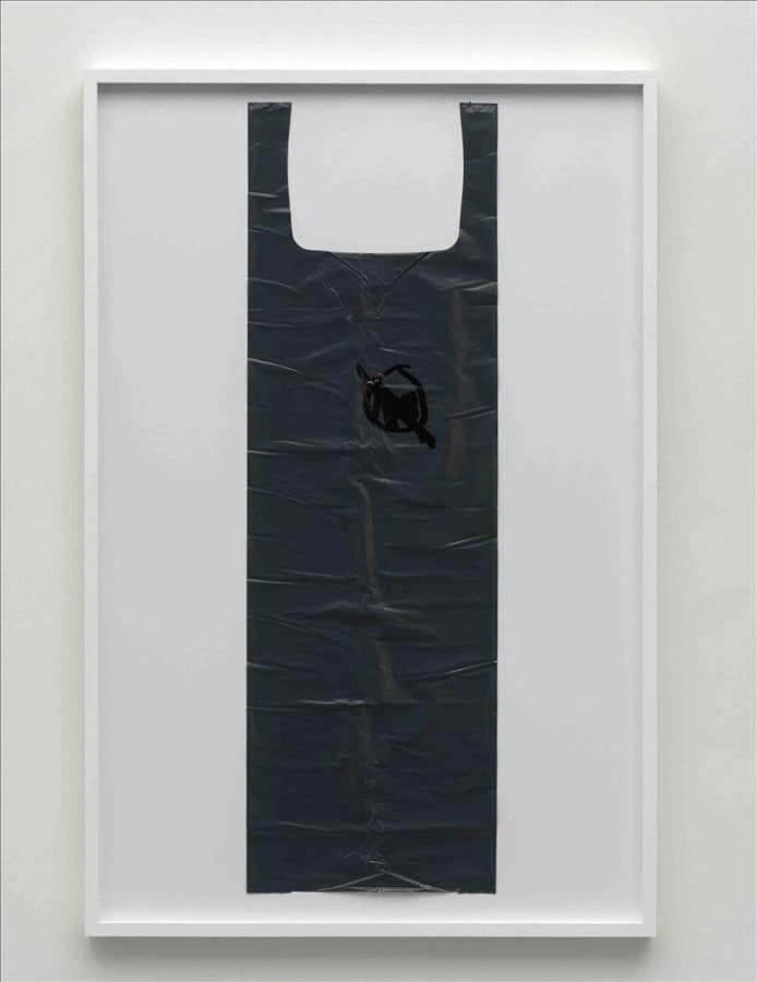 Artwork: Matias Faldbakken, Untitled (Garbage Bag Grey #11), 2010
