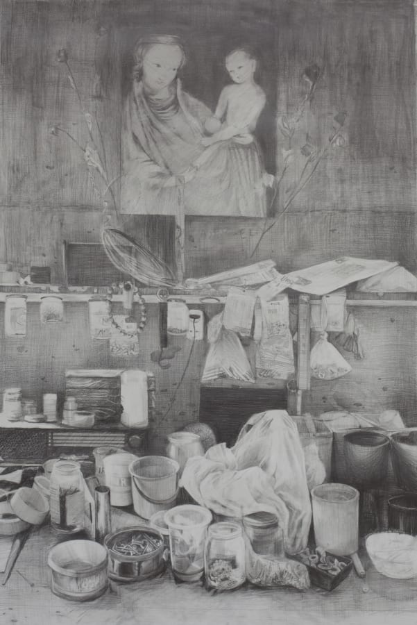 Artwork: Paulina Olowska, Still life with Holy Mary, 2012