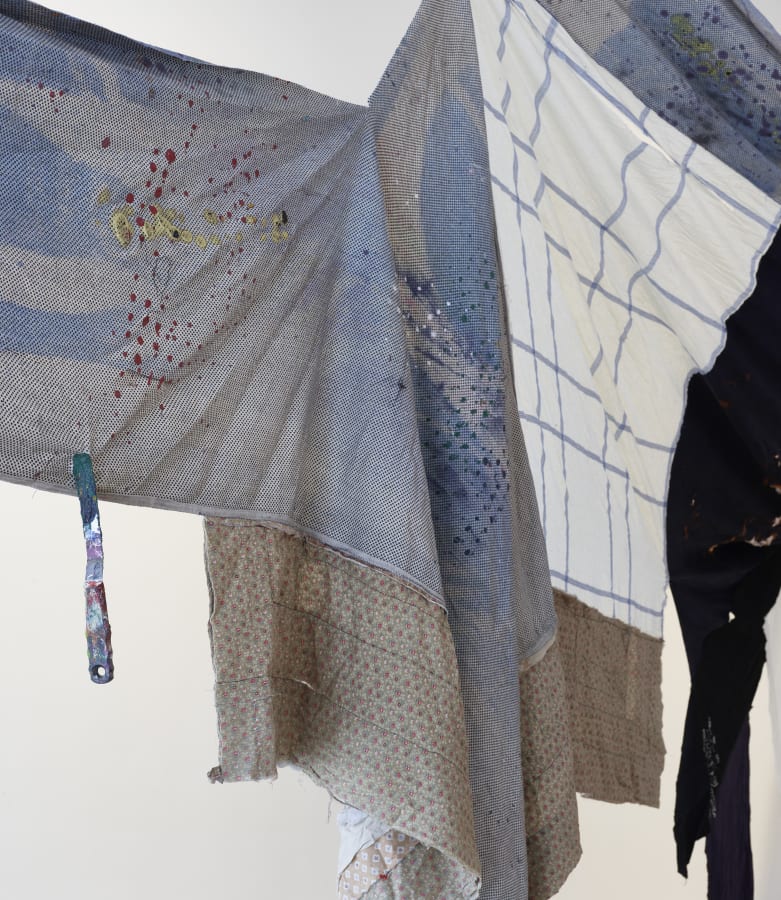 Artwork: Eric N. Mack, Rhythm of the world that we consent to without being able to measure (from blue duets), 2018