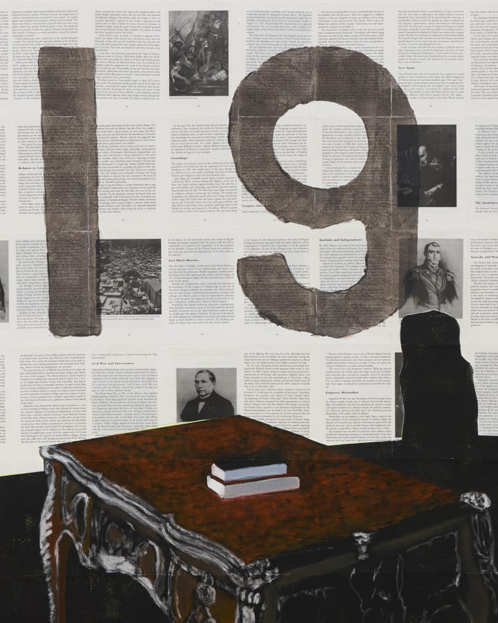 Artwork: Dexter Dalwood, An Inadequate Painted History of Mexico IV, 2018