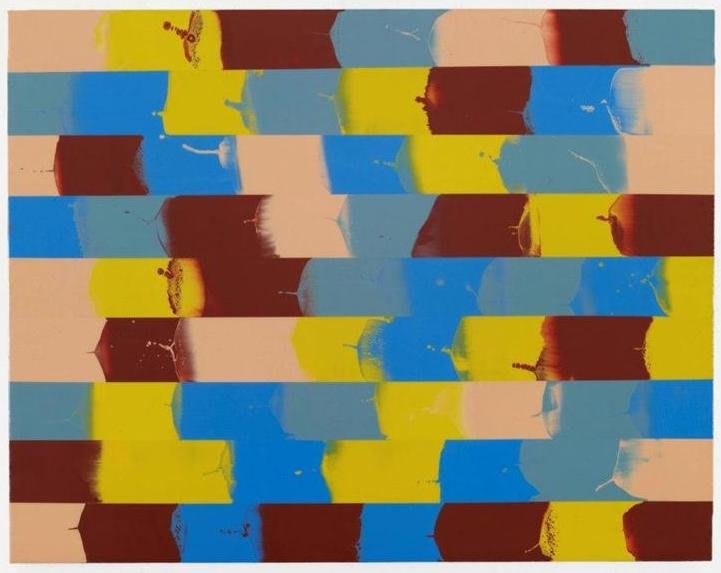 Artwork: Bernard Frize, Iris, 2009