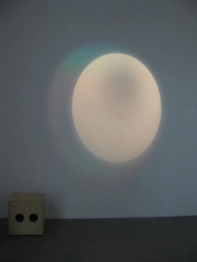 Artwork: Angela Bulloch, Spotlight with Video Games Sound Box, 2010