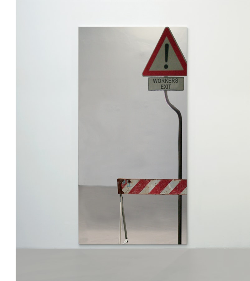Artwork: Michelangelo Pistoletto, Workers' exit, 2007
