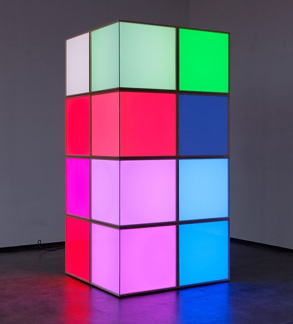 Artwork: Angela Bulloch, Pixel Corner Piece, 2015