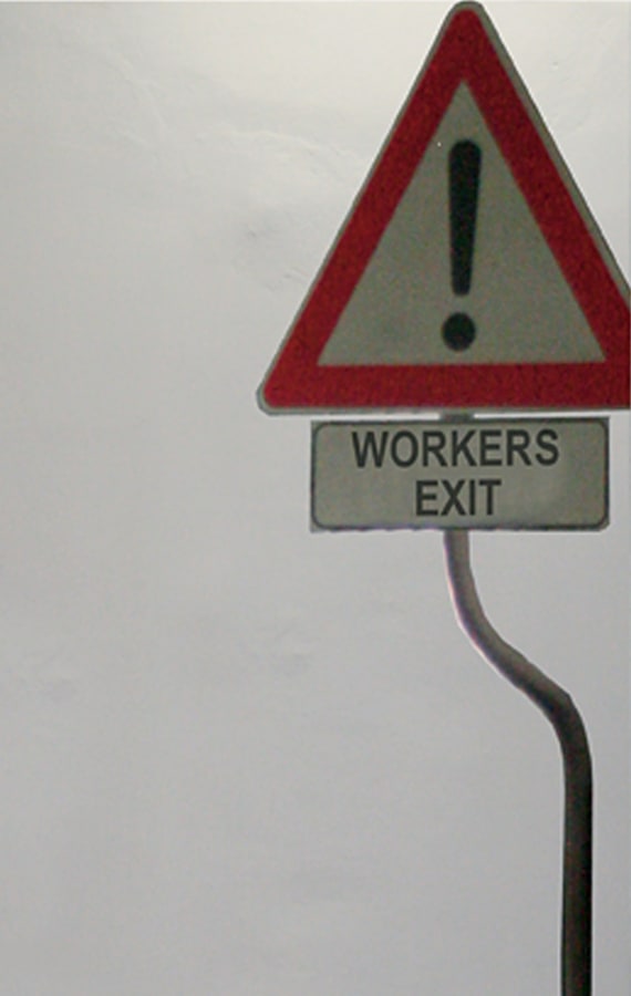 Artwork: Michelangelo Pistoletto, Workers' exit, 2007