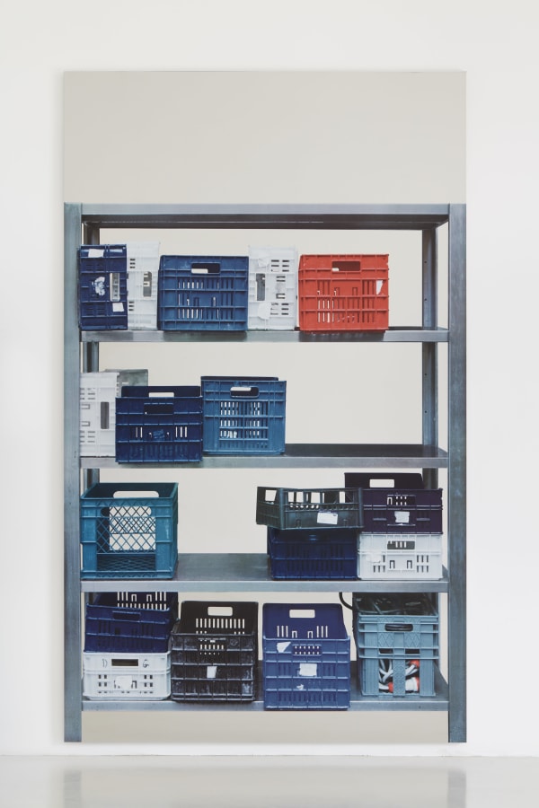 Artwork: Michelangelo Pistoletto, Scaffali - contenitori in plastica (Shelves – plastic containers), 2015