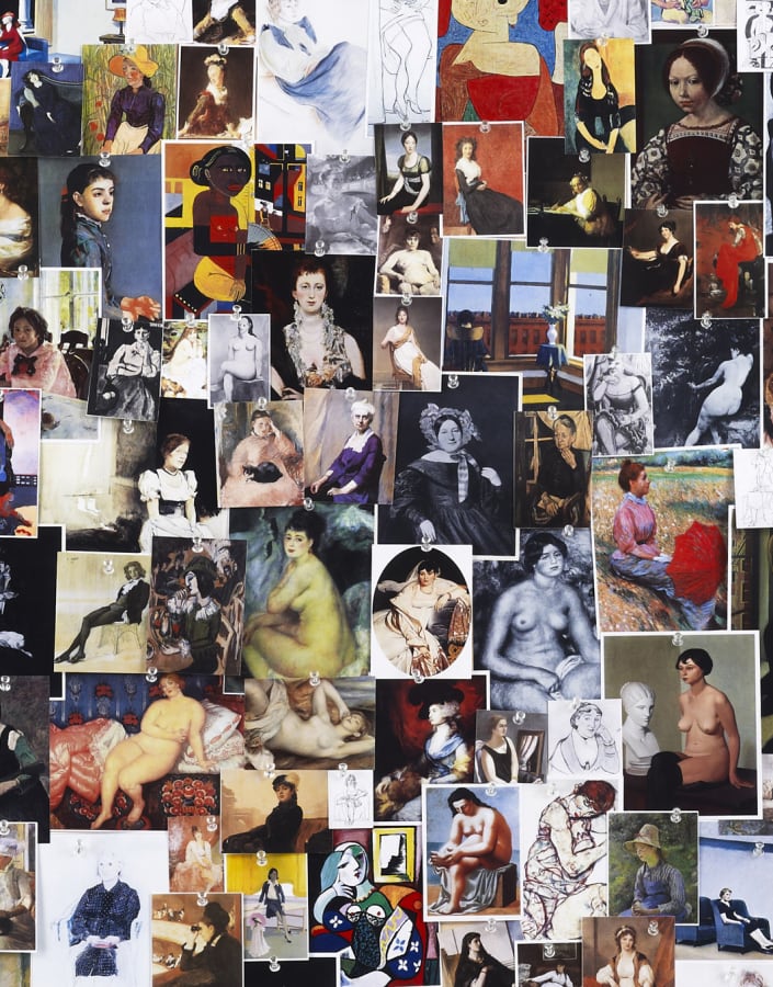 Artwork: Hans-Peter Feldmann, Seated women in paintings